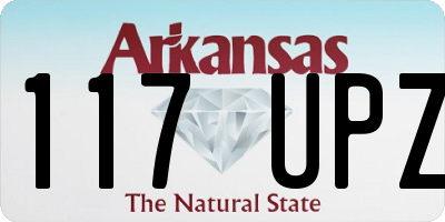 AR license plate 117UPZ