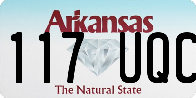 AR license plate 117UQC