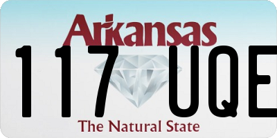 AR license plate 117UQE