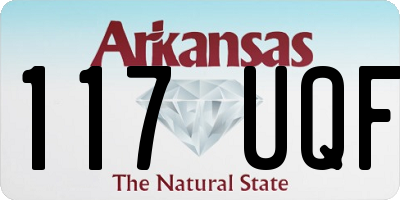 AR license plate 117UQF