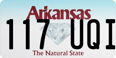 AR license plate 117UQI