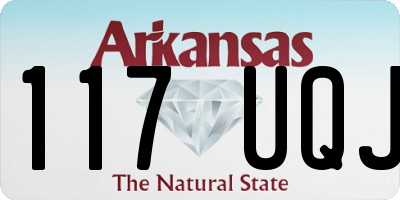 AR license plate 117UQJ