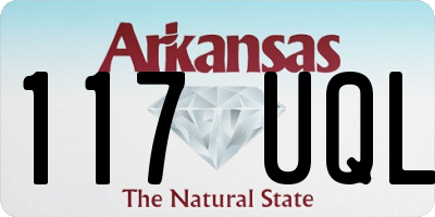 AR license plate 117UQL