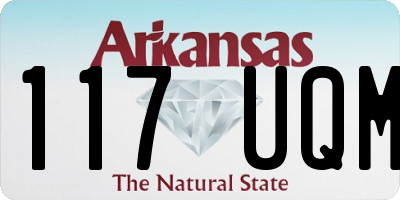 AR license plate 117UQM