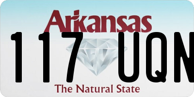 AR license plate 117UQN