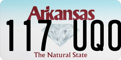 AR license plate 117UQO