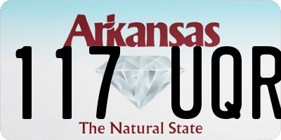 AR license plate 117UQR