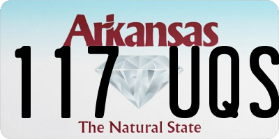 AR license plate 117UQS