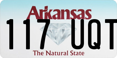 AR license plate 117UQT