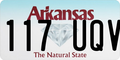 AR license plate 117UQV
