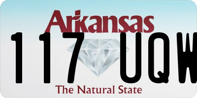 AR license plate 117UQW