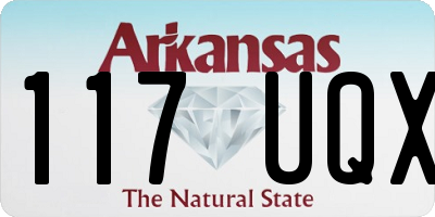 AR license plate 117UQX