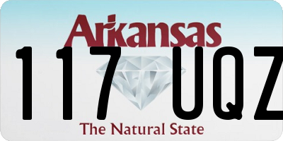 AR license plate 117UQZ