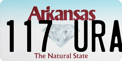 AR license plate 117URA