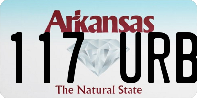 AR license plate 117URB