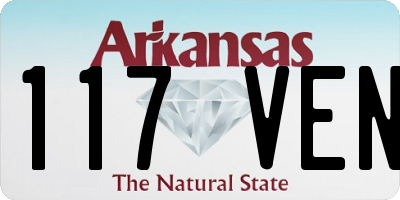 AR license plate 117VEN