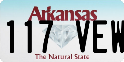AR license plate 117VEW