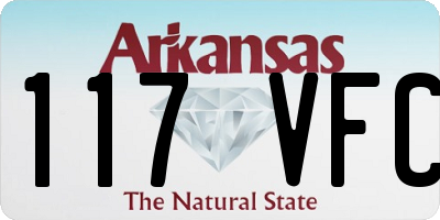 AR license plate 117VFC