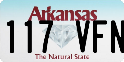 AR license plate 117VFN
