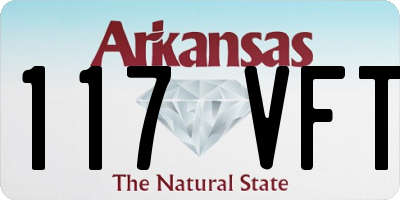 AR license plate 117VFT