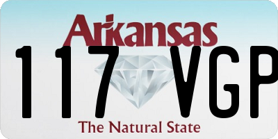 AR license plate 117VGP