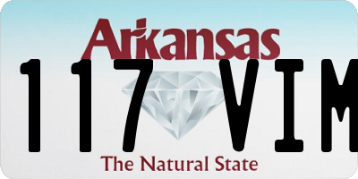 AR license plate 117VIM