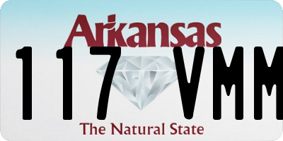 AR license plate 117VMM