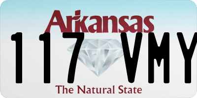AR license plate 117VMY