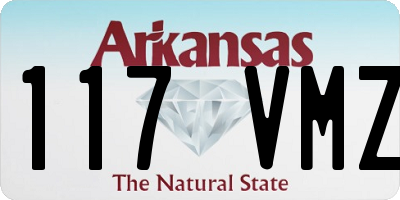 AR license plate 117VMZ