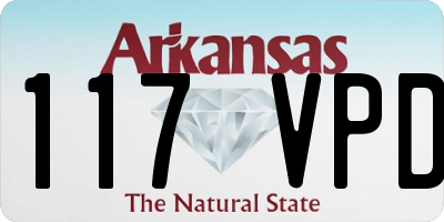AR license plate 117VPD
