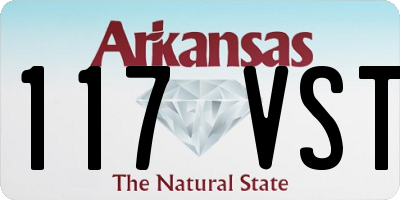 AR license plate 117VST