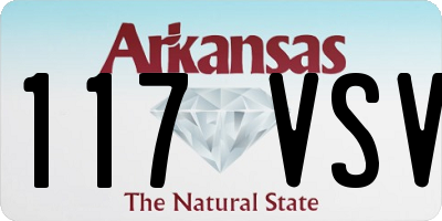 AR license plate 117VSV
