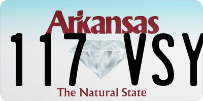 AR license plate 117VSY
