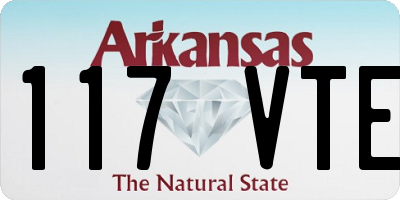 AR license plate 117VTE