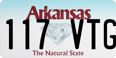 AR license plate 117VTG
