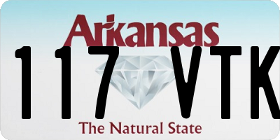 AR license plate 117VTK