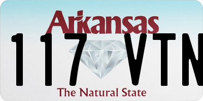 AR license plate 117VTN