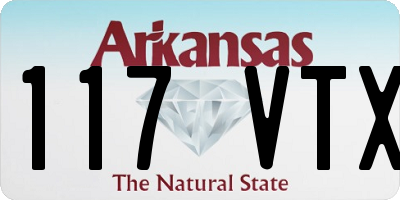 AR license plate 117VTX