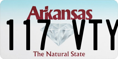AR license plate 117VTY