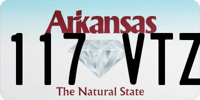 AR license plate 117VTZ