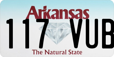 AR license plate 117VUB