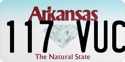 AR license plate 117VUC
