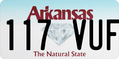 AR license plate 117VUF