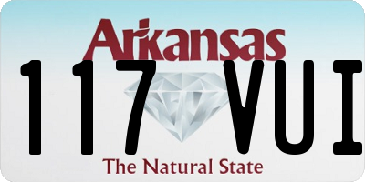 AR license plate 117VUI