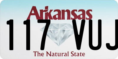 AR license plate 117VUJ