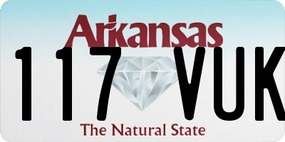 AR license plate 117VUK