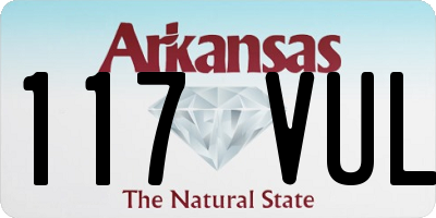 AR license plate 117VUL