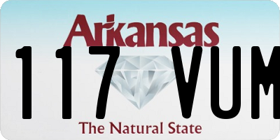 AR license plate 117VUM