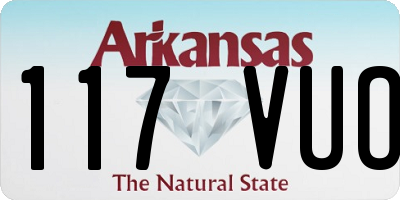 AR license plate 117VUO