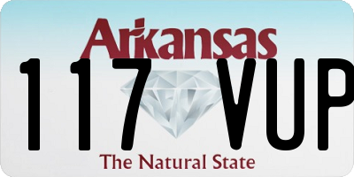 AR license plate 117VUP